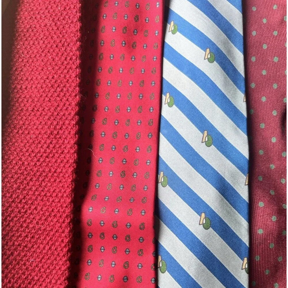 LOT OF 11 Designer Italian Men’s Neck Ties Armani Emilio Pucci Valentino Etro